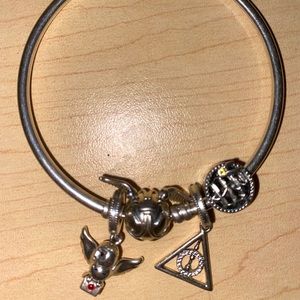 Pandora Bracelet - 3 Harry Potter Charms